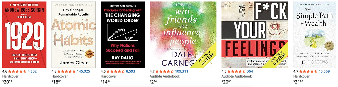 Amazon Bestseller Finance Books